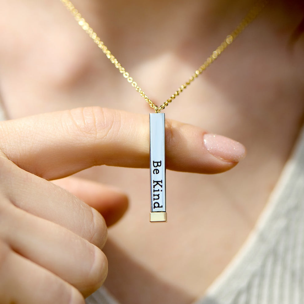 Customizable hidden message necklace