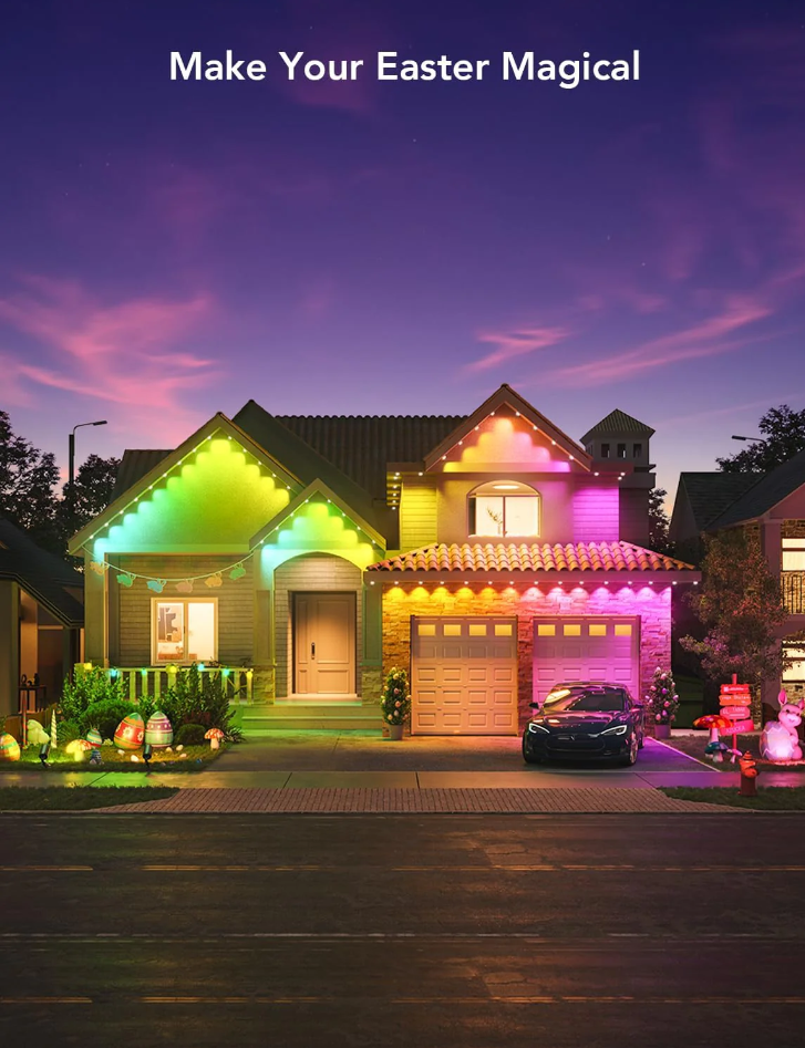🔥Hot sale🔥Bluetooth remote control led permanent outdoor light