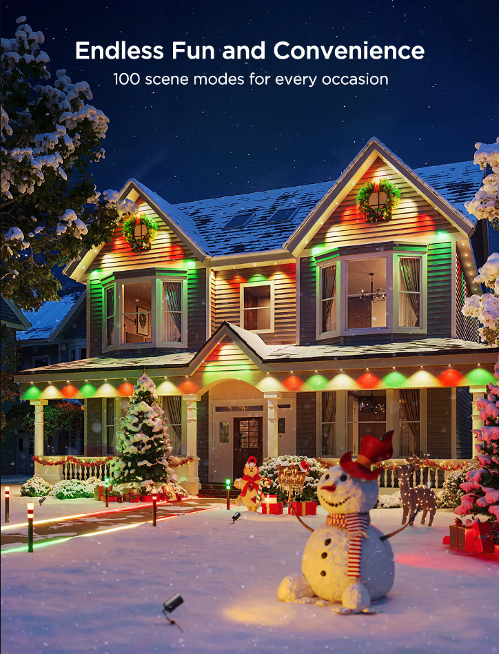 🔥Hot sale🔥Bluetooth remote control led permanent outdoor light