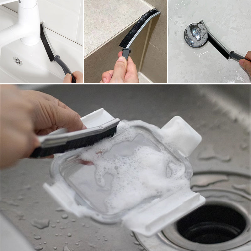 Hard-Bristled Crevice Cleaning Brush