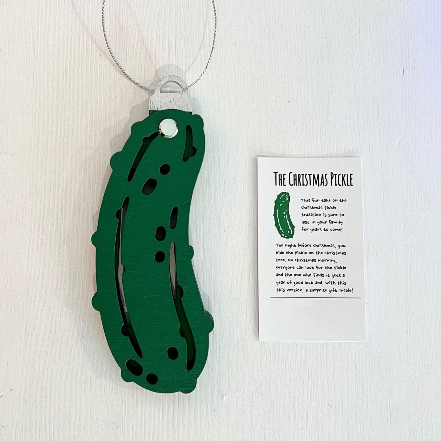🎅2024 Christmas Gift--🥒Christmas Pickle Money Holders Gift