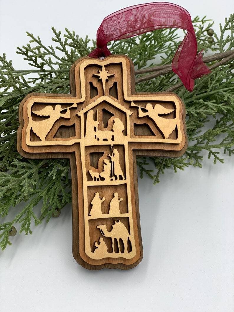 π
2024 Christmas Gift--Cross Nativity Ornament