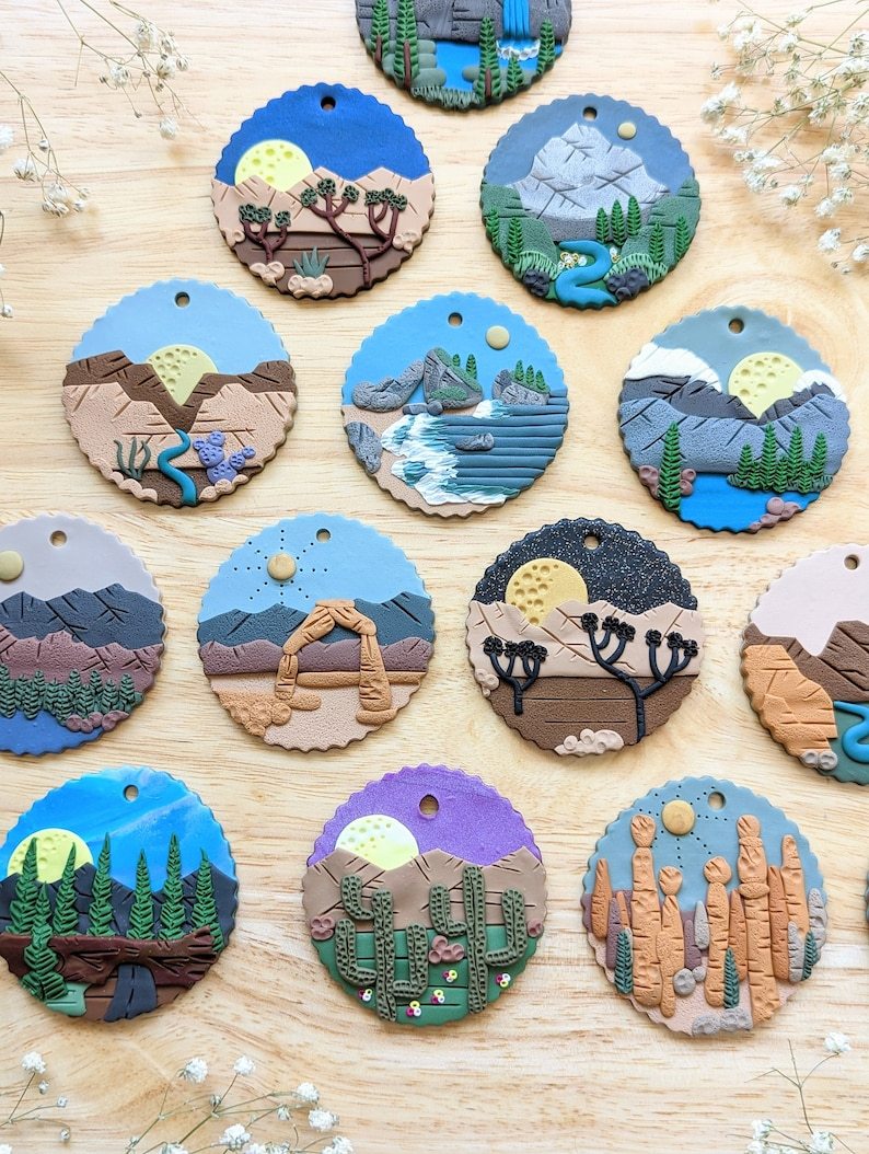 Handmade-NATIONAL PARK Tree Ornaments