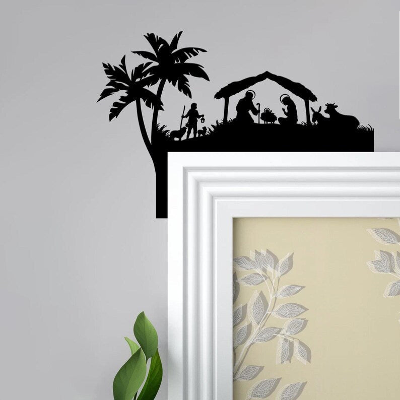 ๐ฒ2024 Christmas Gift 50% Off--Metal Nativity Scene Door Topper