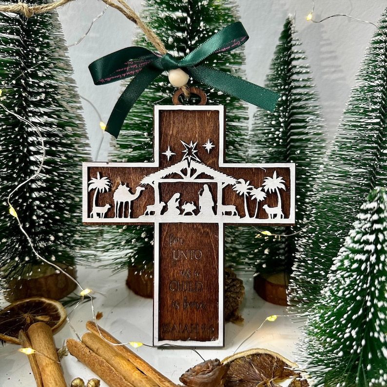 π
2024 Christmas Gift--Cross Nativity Ornament