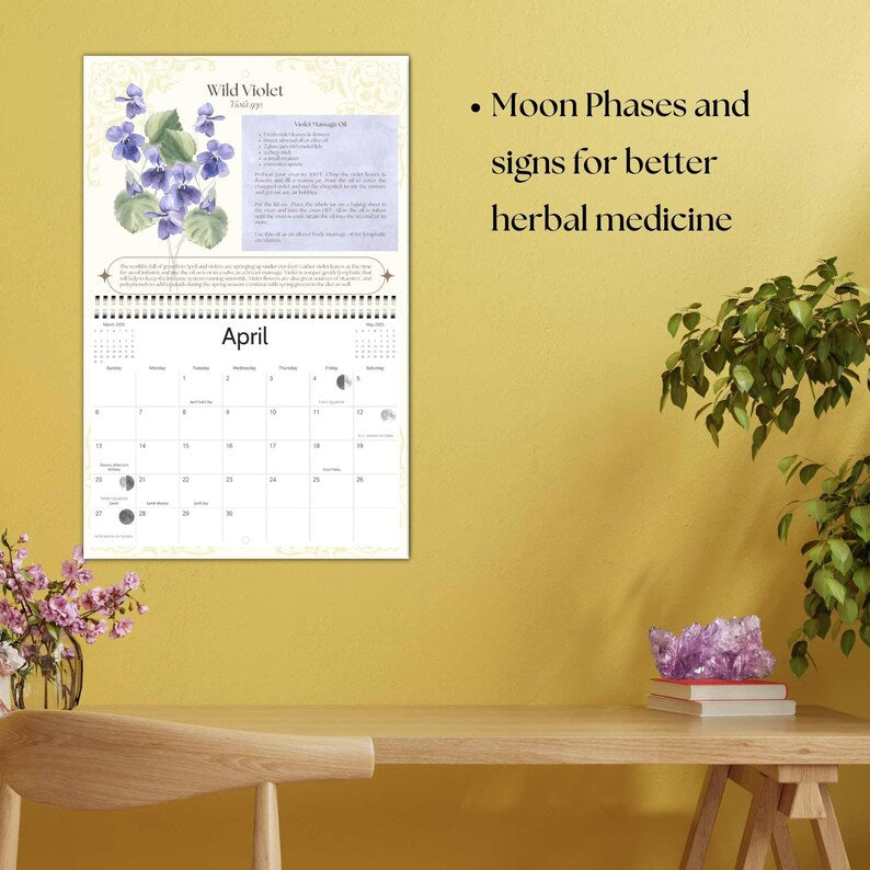Magical Herbs Calendar 2025 🌿✨