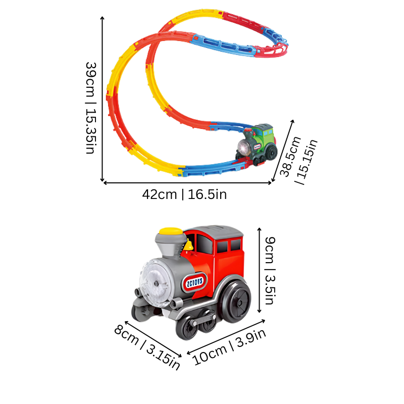 FlipRail Crazy Train Adventure with Lights and Sounds