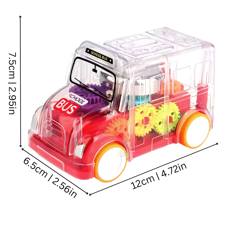 BrightWheels Transparent Bus with Lights & Sound