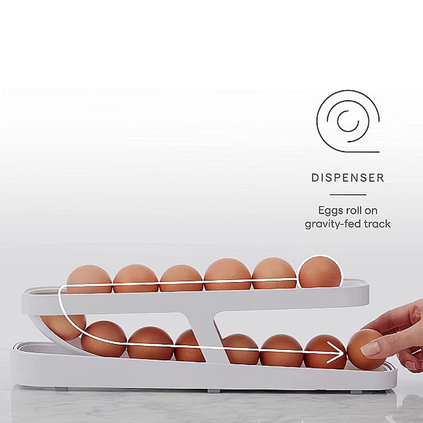 2024 Hot Sale🥚Rolldown Refrigerator Egg Dispenser