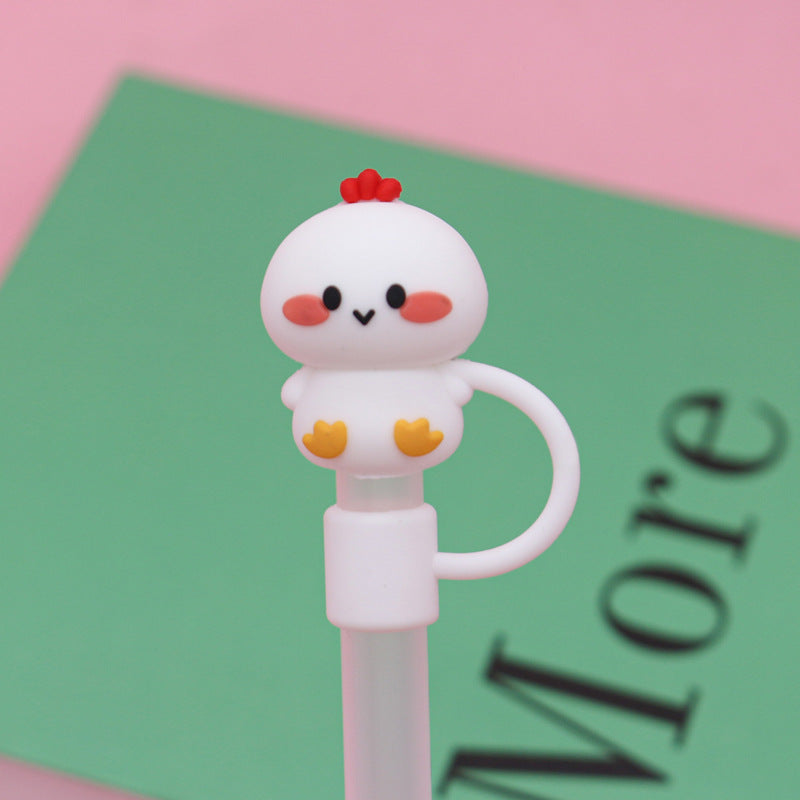 🥤🦆Silicone Animal Straw Covers Cap