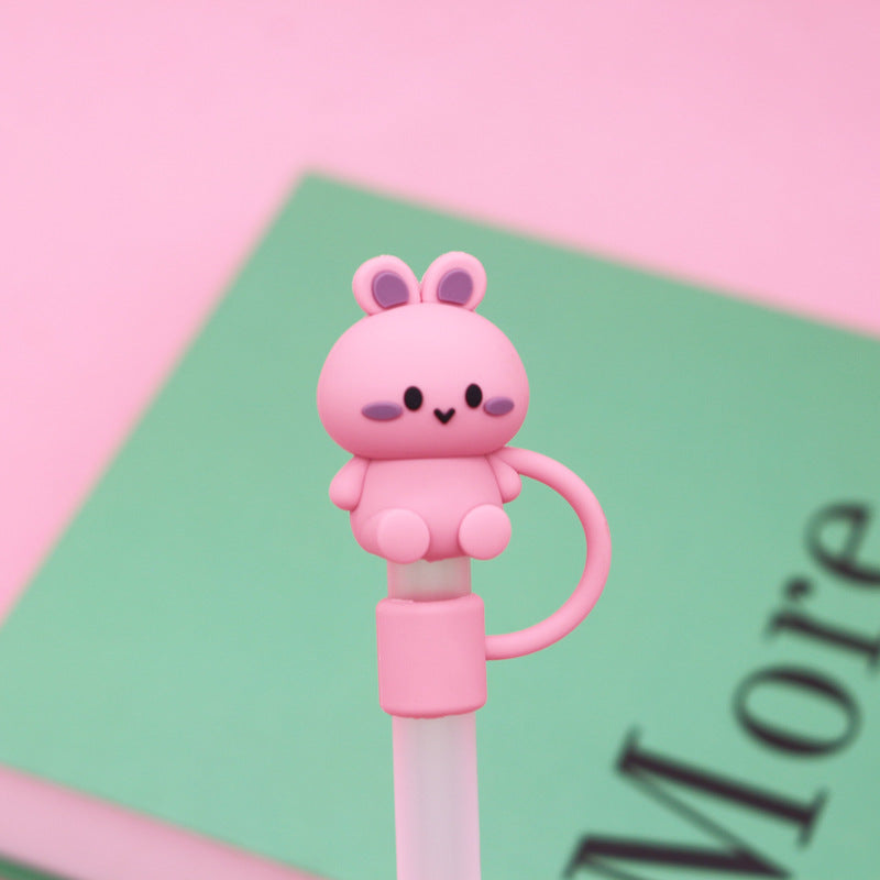 🥤🦆Silicone Animal Straw Covers Cap