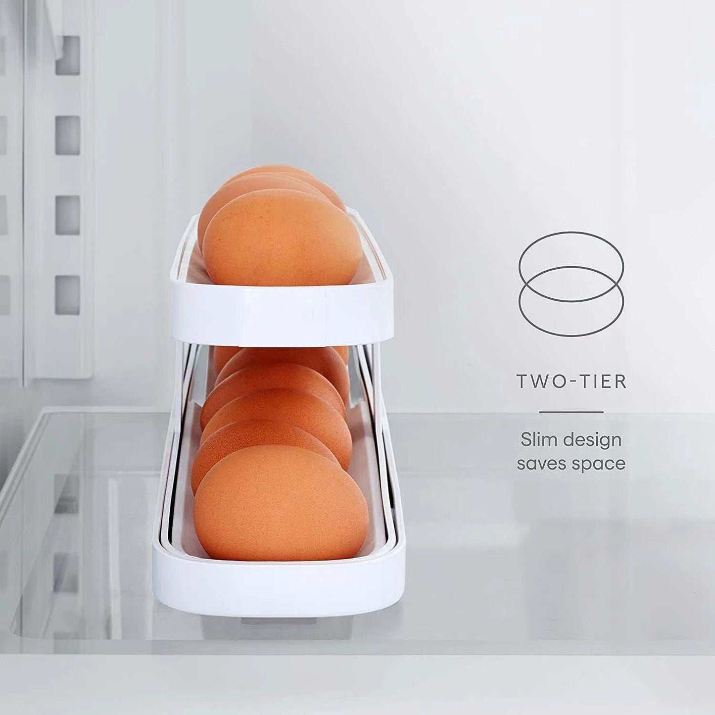 2024 Hot Sale🥚Rolldown Refrigerator Egg Dispenser