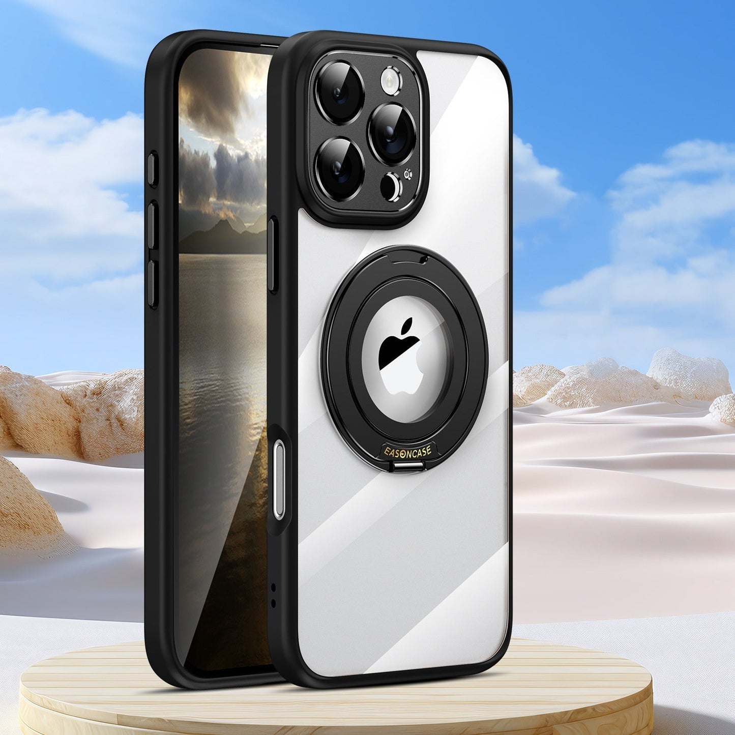 High Transparency Case with 360° Magnetic Rotating Stand