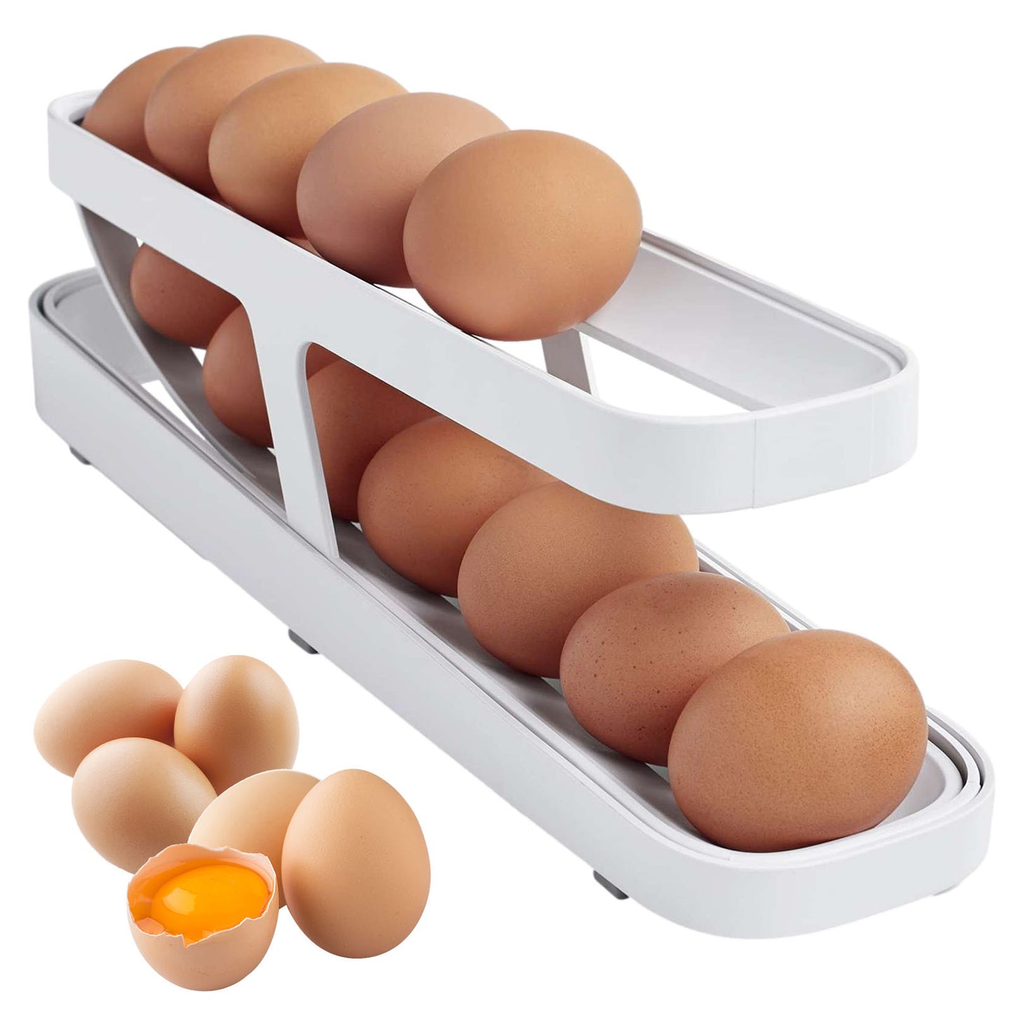 2024 Hot Sale🥚Rolldown Refrigerator Egg Dispenser