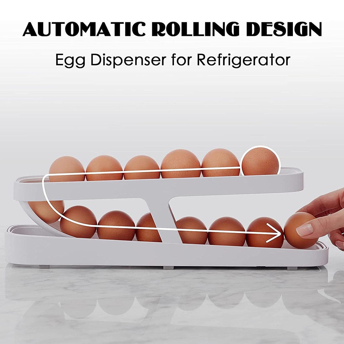 2024 Hot Sale🥚Rolldown Refrigerator Egg Dispenser