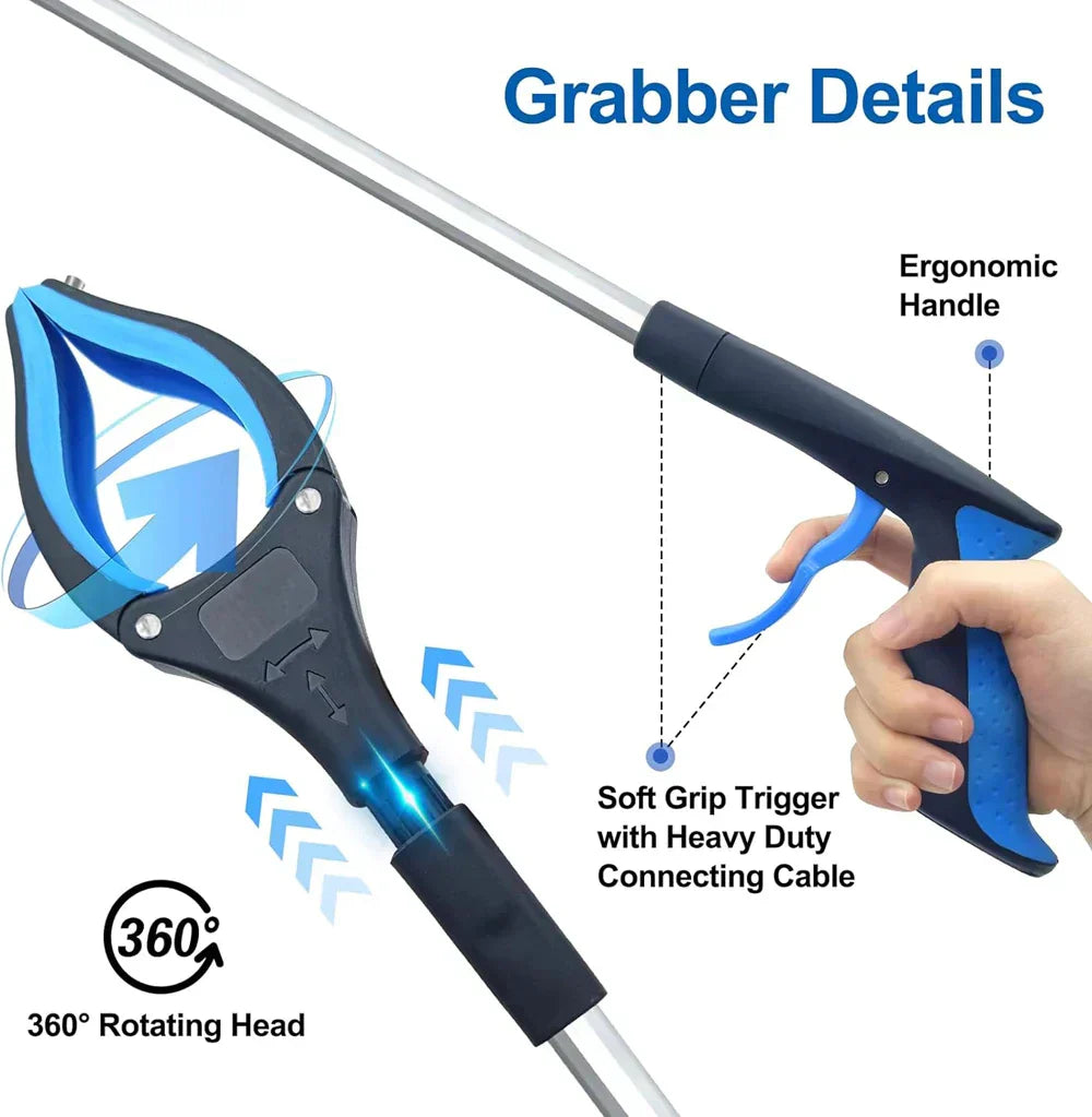 Foldable Grabber With 360° Swivel Clip