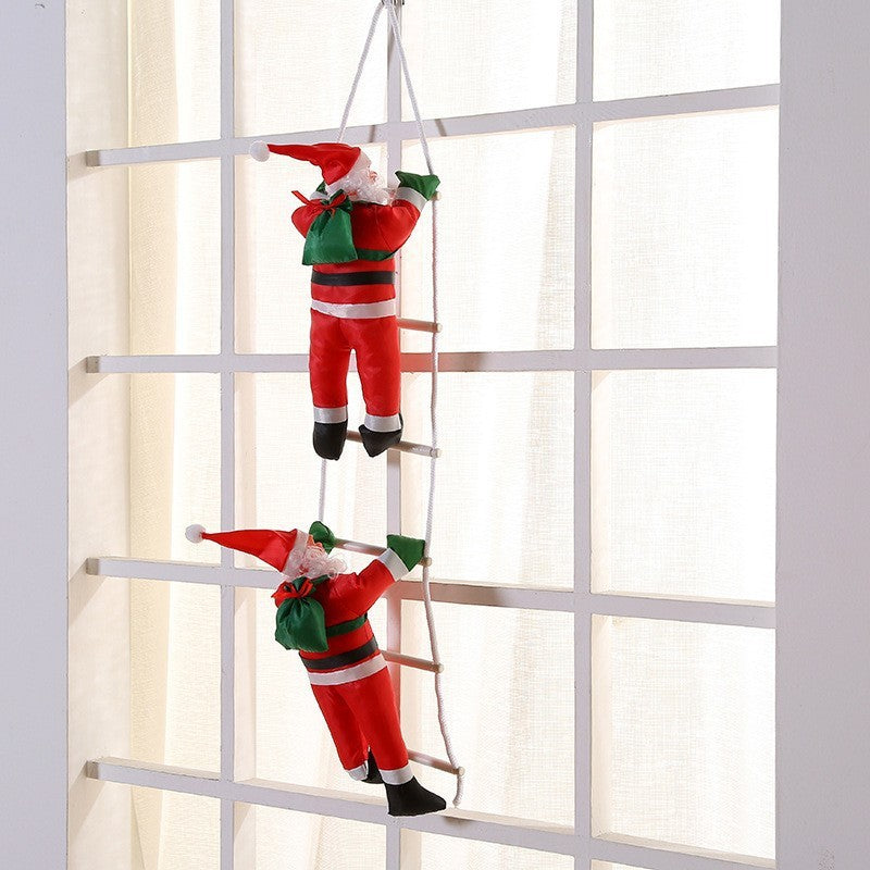🔥Funny Santa🎅 Climbing Ladder Decoration