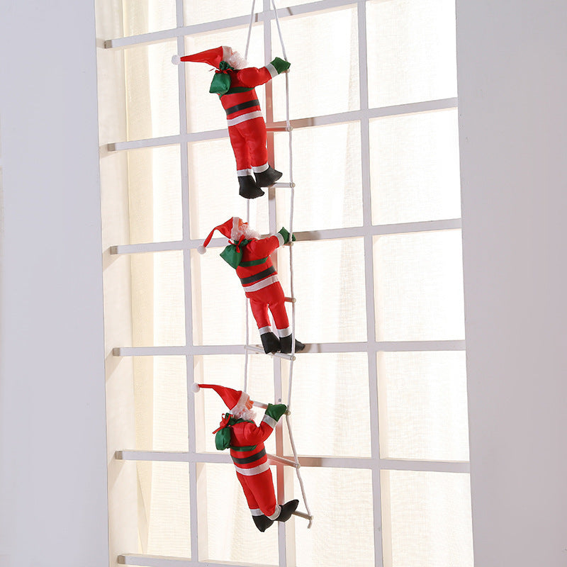 🔥Funny Santa🎅 Climbing Ladder Decoration