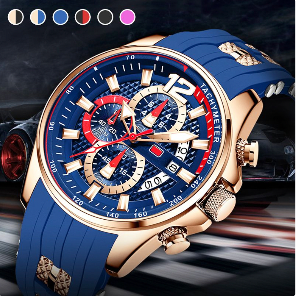 Men's Waterproof Fashion Sports Watch with Luminous