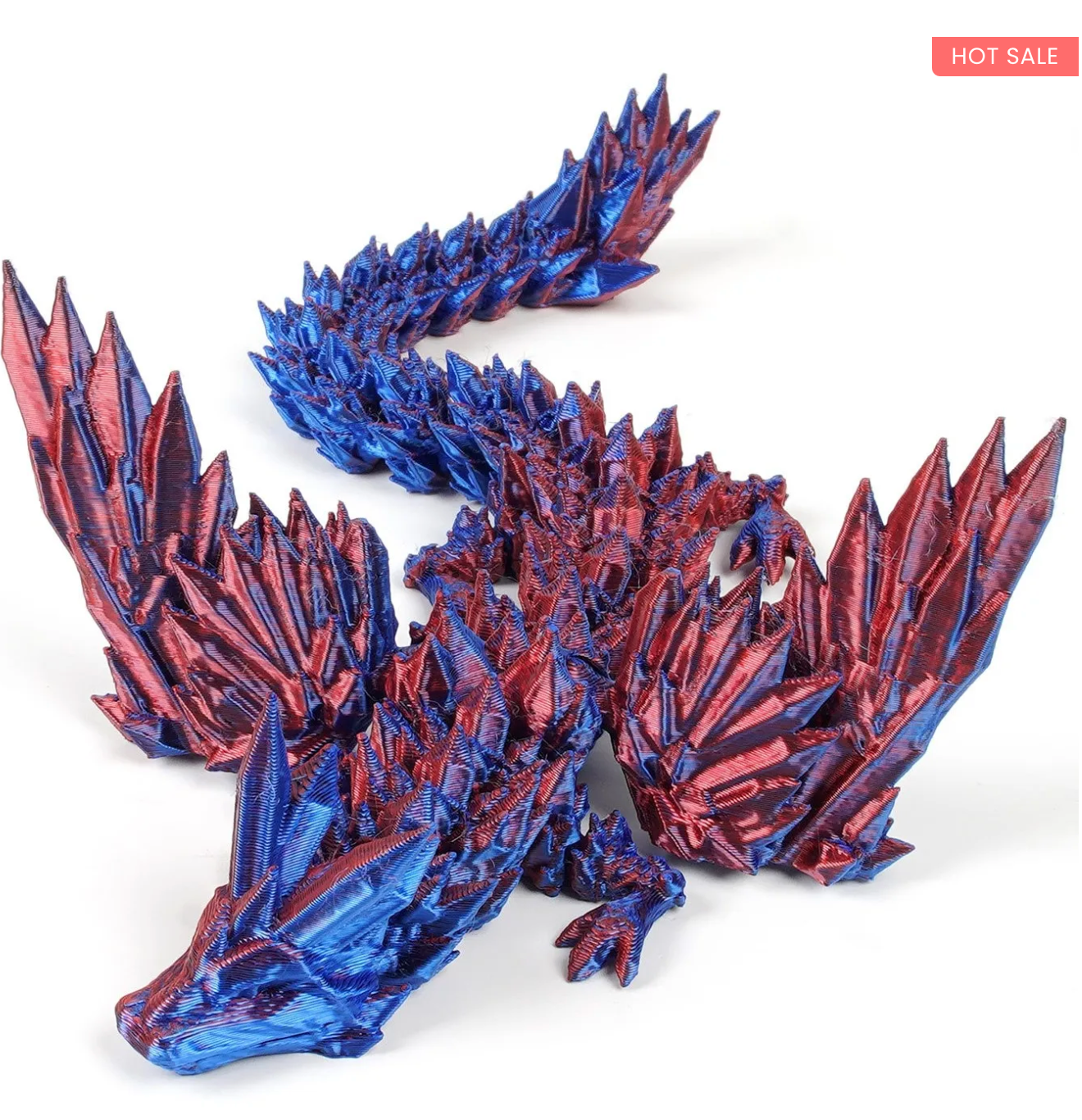 NEW 3D-Printed Articulated Crystal Dragon