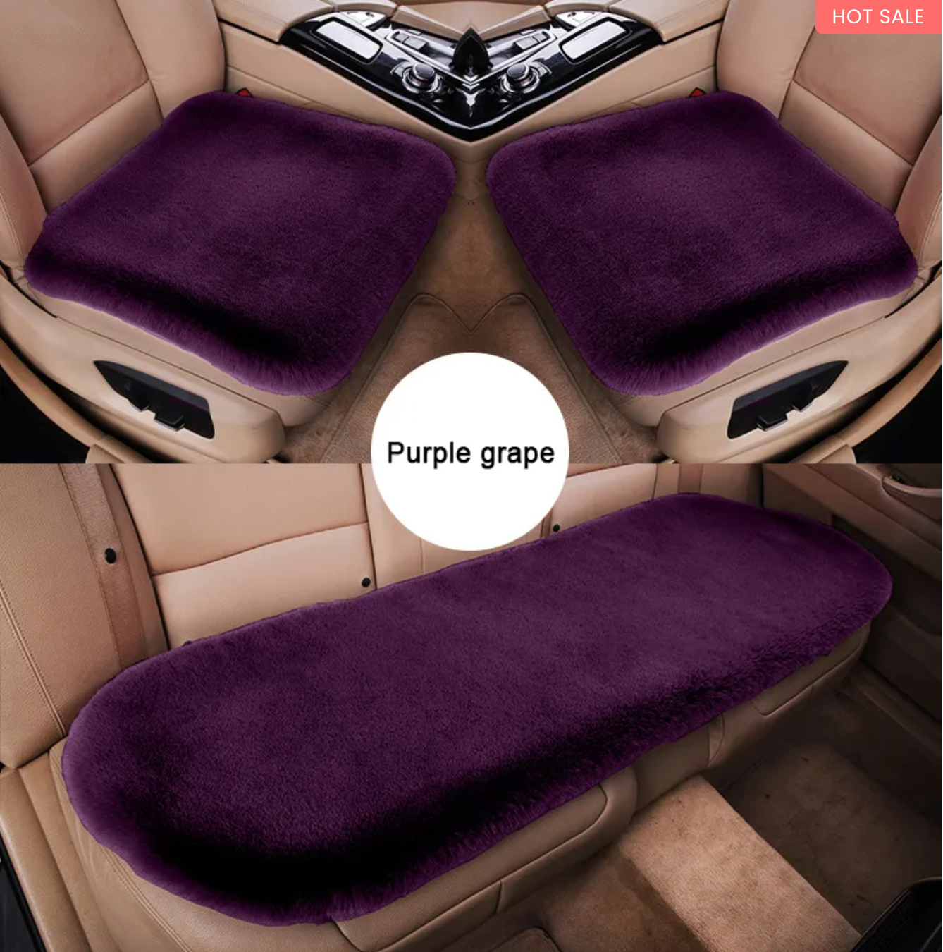 (🌲Early Christmas Sale- SAVE 49% OFF)Winter Warm Car Plush Seat Cushions