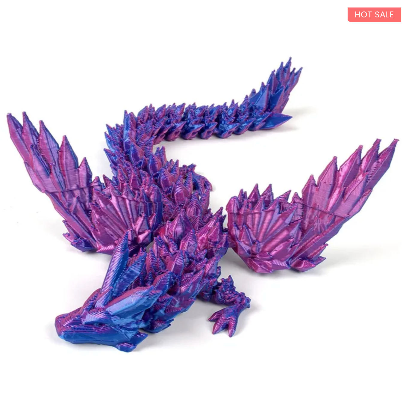 NEW 3D-Printed Articulated Crystal Dragon
