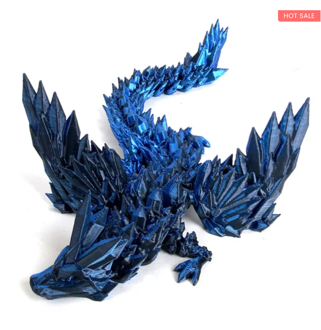 NEW 3D-Printed Articulated Crystal Dragon