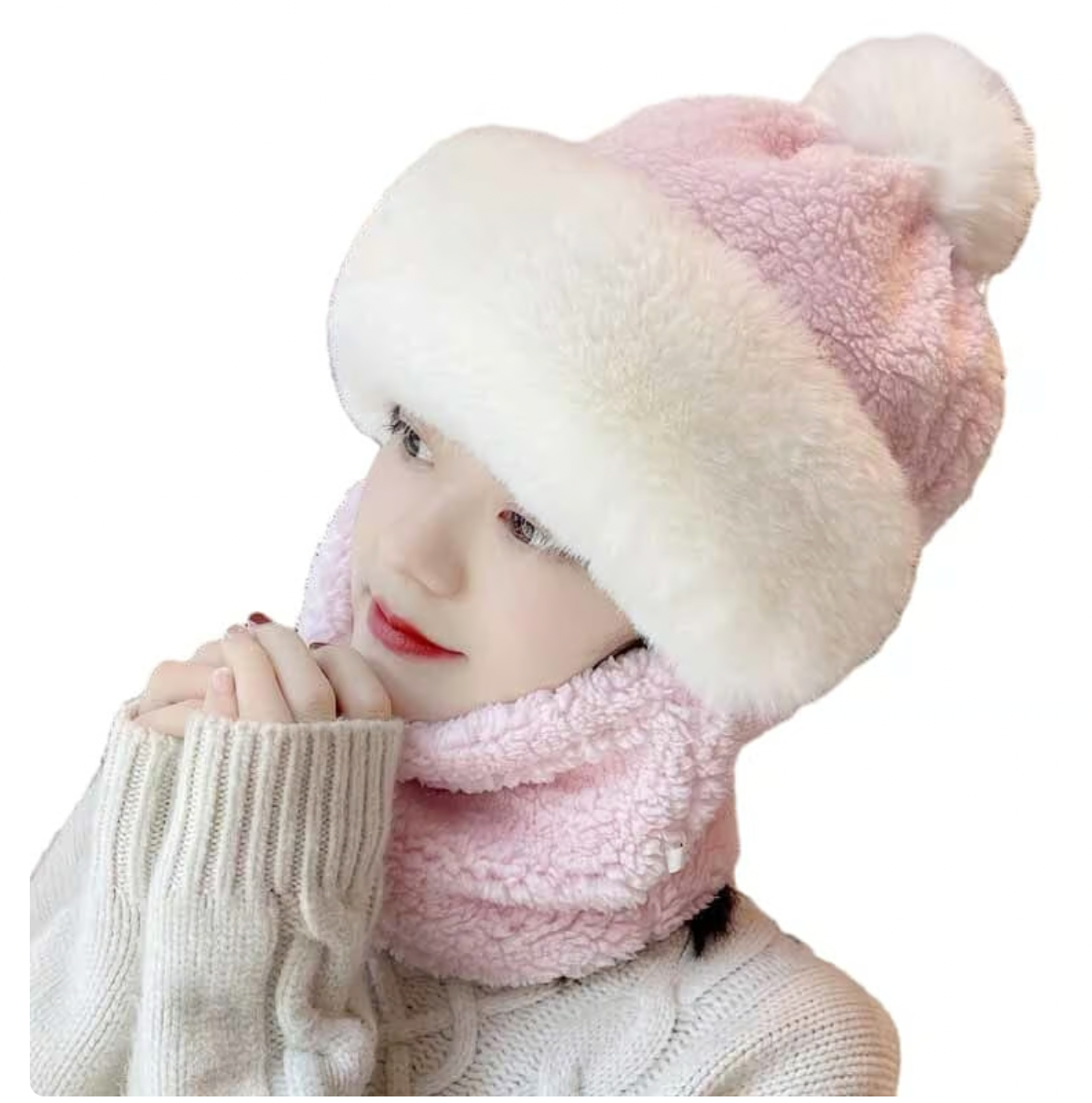 Mask Scarf One Piece Hat