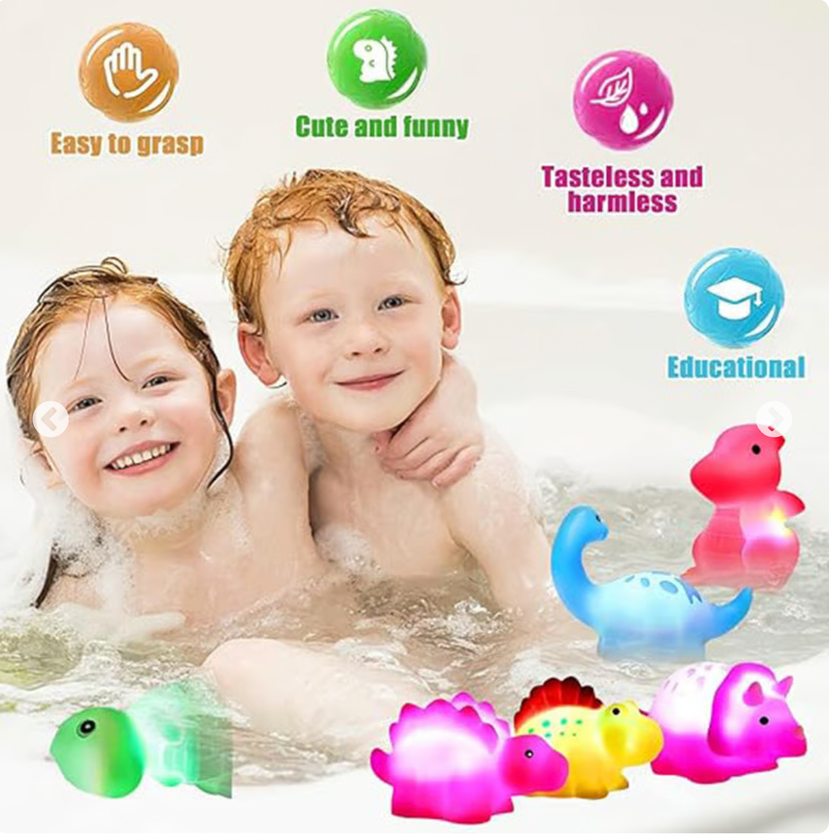 Glowing Dinosaur Shaped Bath Toy
