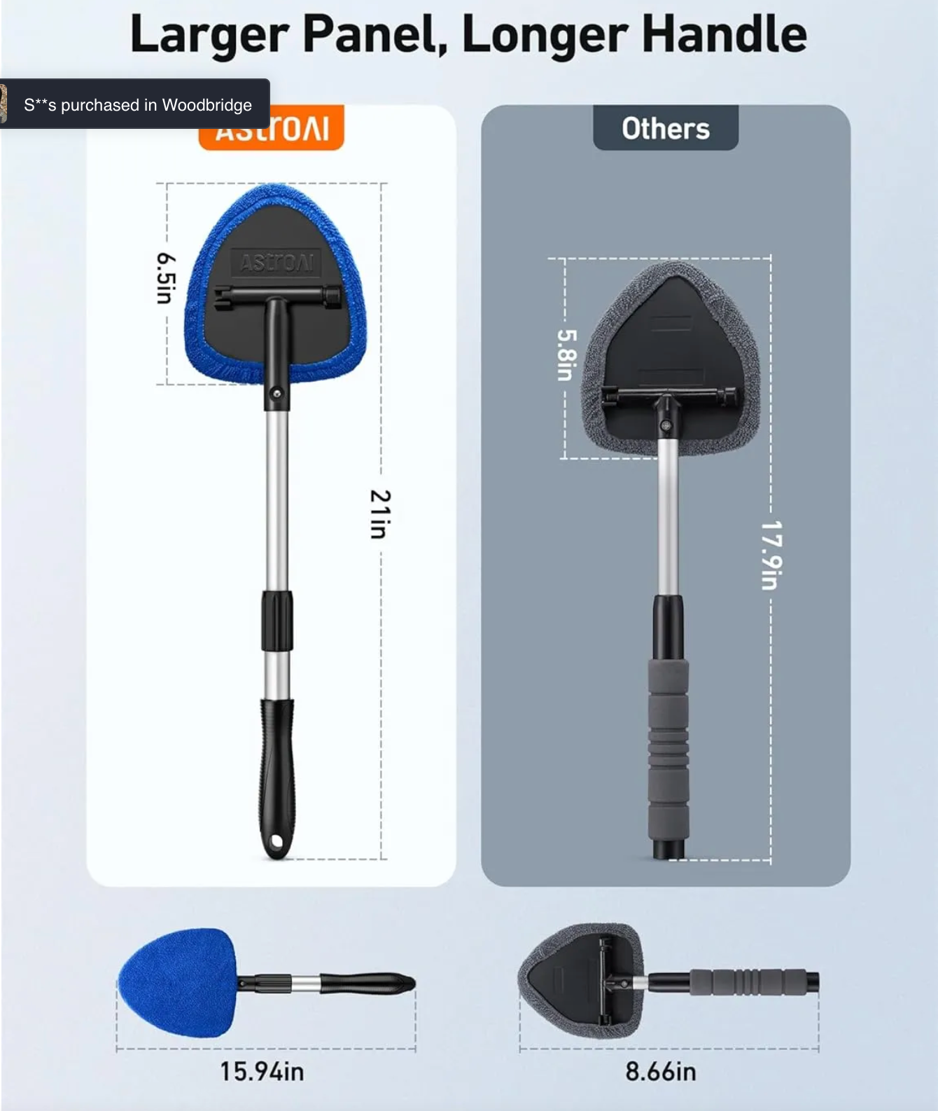 New Car Windshield Cleaning Tools(4pcs)