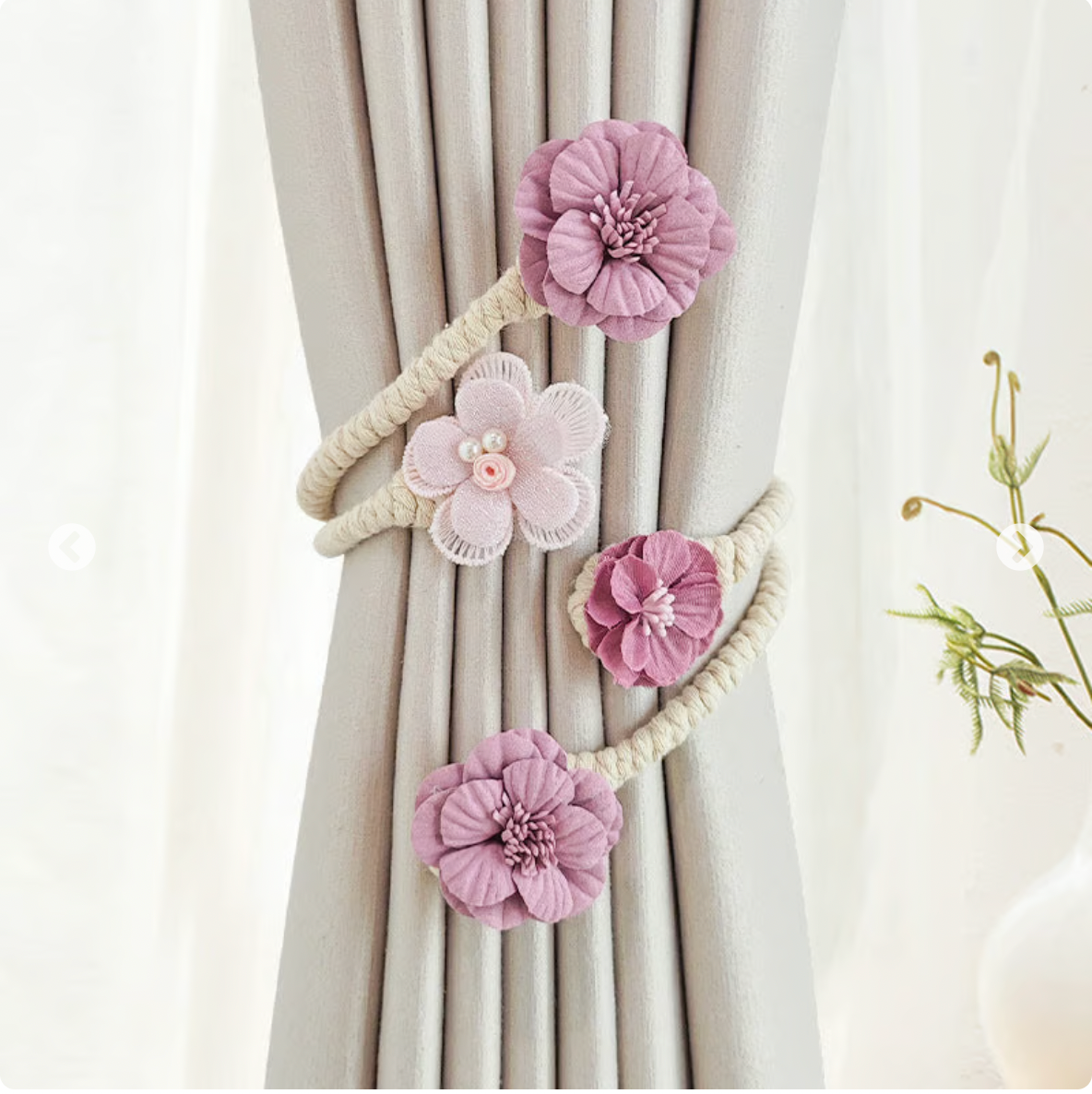 Curtain Tiebacks Clips