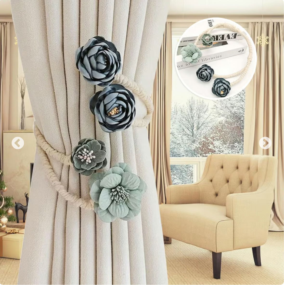 Curtain Tiebacks Clips