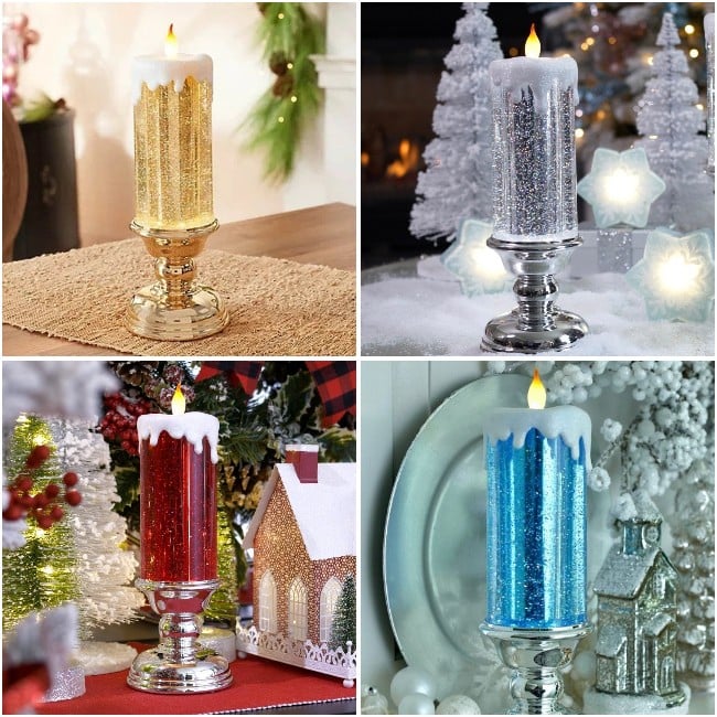 ๐ LED Candles With Pedestal