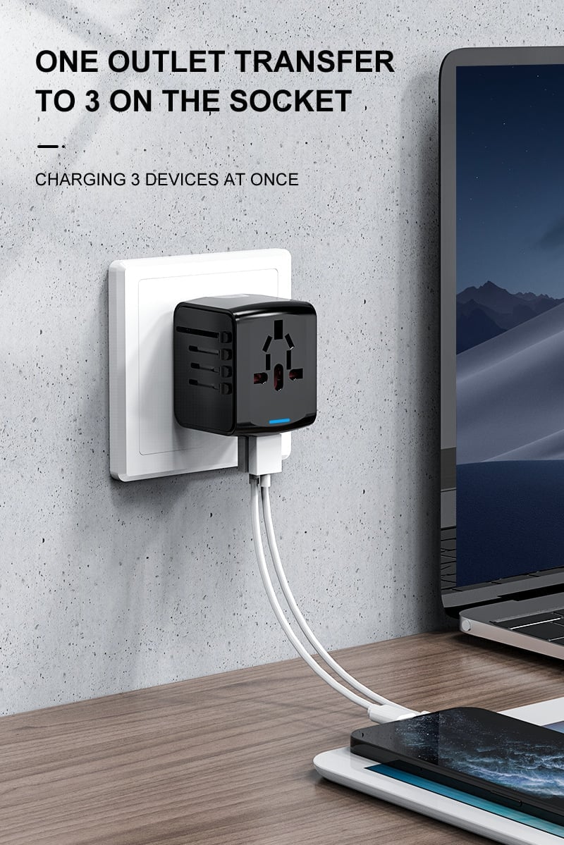 Multifunctional travel charger converter✨✨