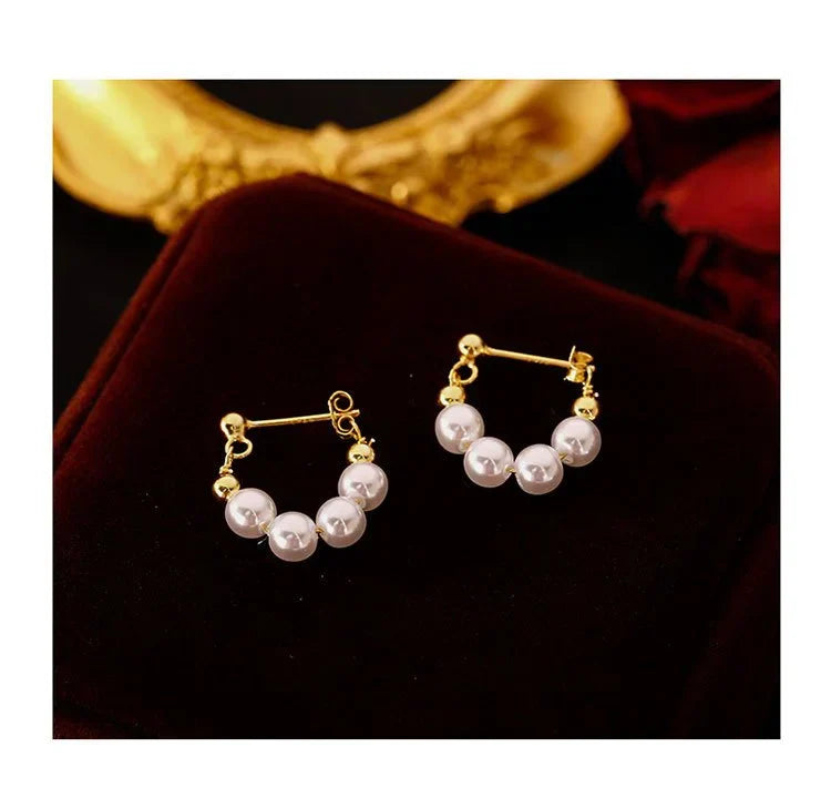 💝To My Dearest Daughter👩❤️👧elegant pearl earrings