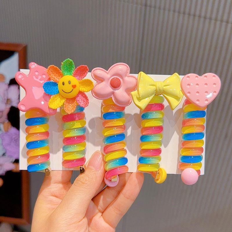 Early Christmas Sale🎄- Colorful Telephone Wire Hair Bands for Kids