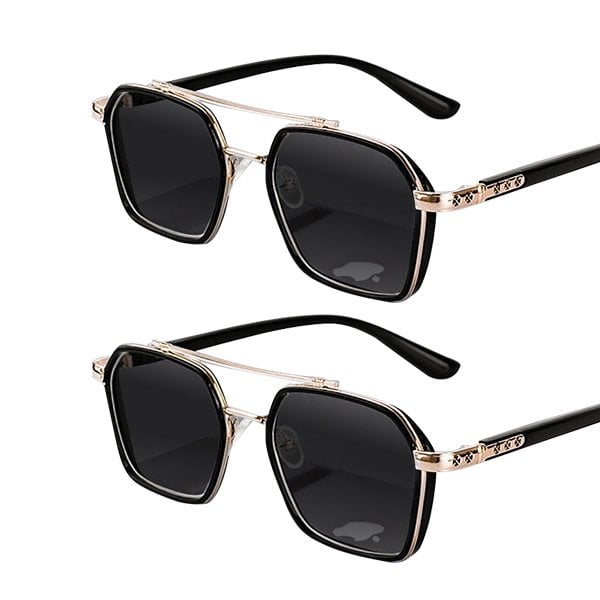 Double Beam Slim Retro PC Frame Optical Glass