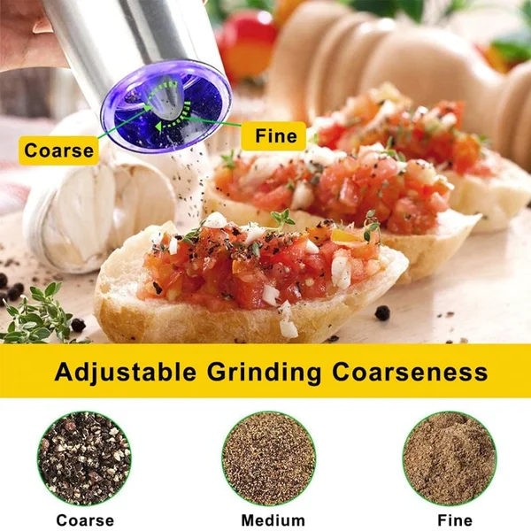 🔥BUY MORE SAVE MORE🔥Automatic Electric Gravity Induction Salt & Pepper Grinder