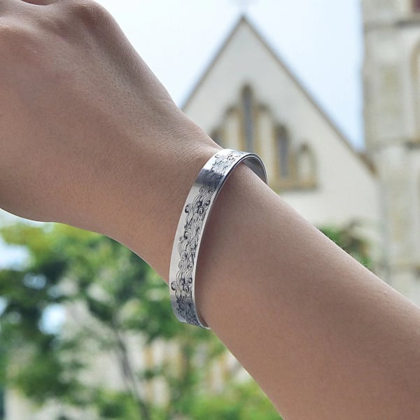 Last Day 75% OFF - For Granddaughter I'll Always Be There For You Wave Cuff Bracelet