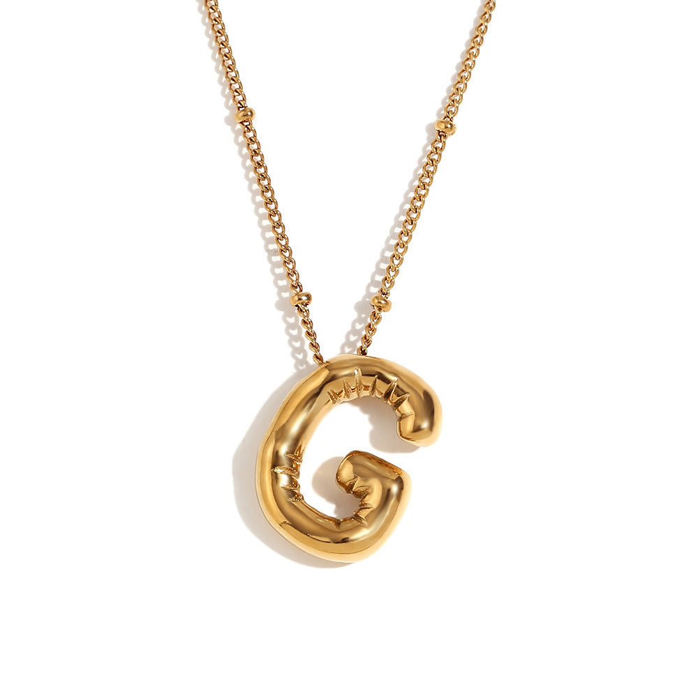 🔥Summer sale🎁⏰Bubble Letter Necklace