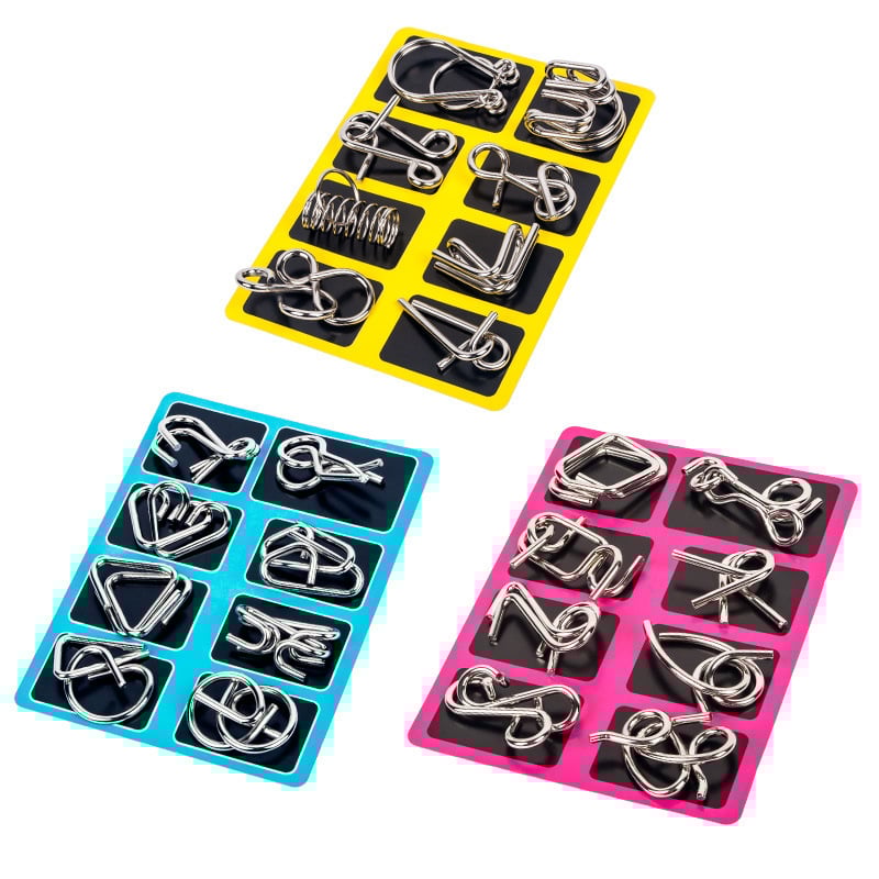 🔥Christmas Promotion 49% OFF-Metal Puzzle Ring,Educational intellectual Toys IQ Toys,Metal Brain teaser Puzzles for kids & adults