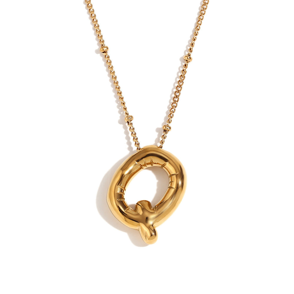 🔥Summer sale🎁⏰Bubble Letter Necklace