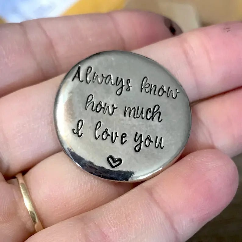 🎄CHRISTMAS PREFERRED🎁 - HEARTFELT PEWTER POCKET TOKENS