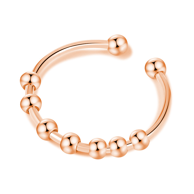 7 Charm Beads Open Design | Anxiety Relief Ring