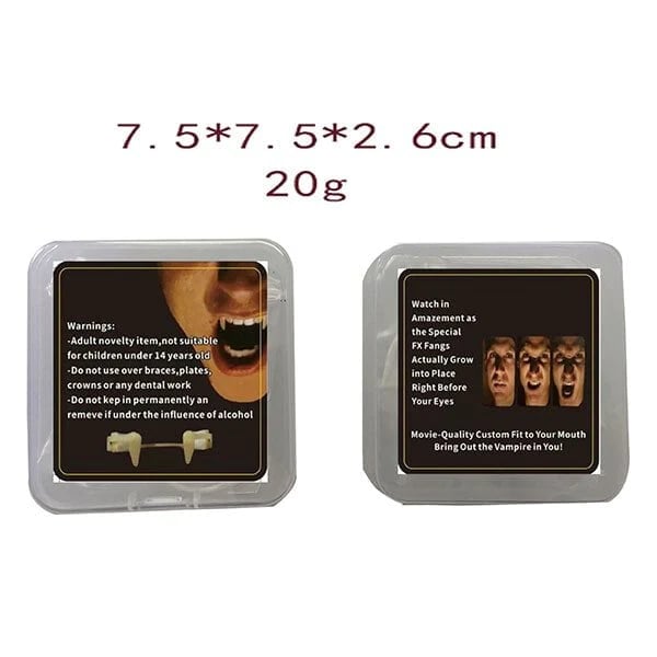 🎃Halloween Promotion-49% OFF🎃Retractable Halloween Vampire Fangs🧛♂BUY 1 GET 1 FREE