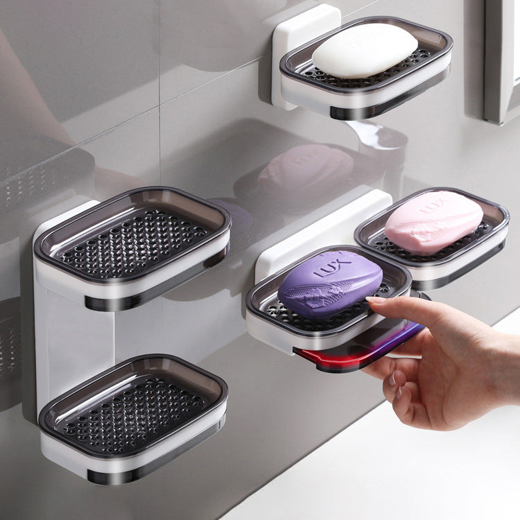 Double Soap Dish with Draining Tray