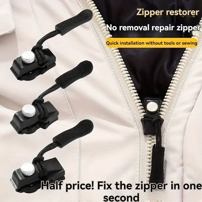 🔥Last Day Promotion - 49% OFF🎁Removable Universal Zipper Repairer-Buy 3 Get 3 Free
