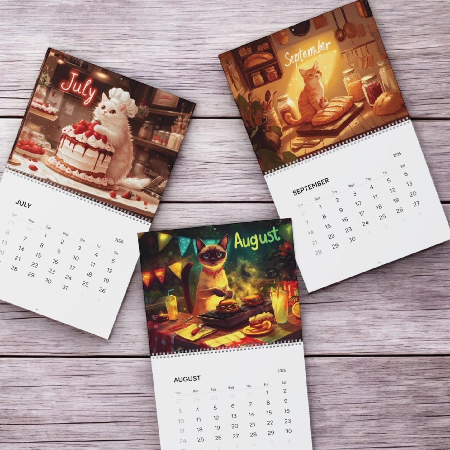 🧑🍳Cooking Cats Calendar 2025