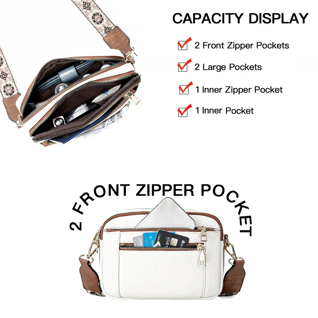 š„Handmade Colorful Straps Crossbody Leather Bags & Purseš