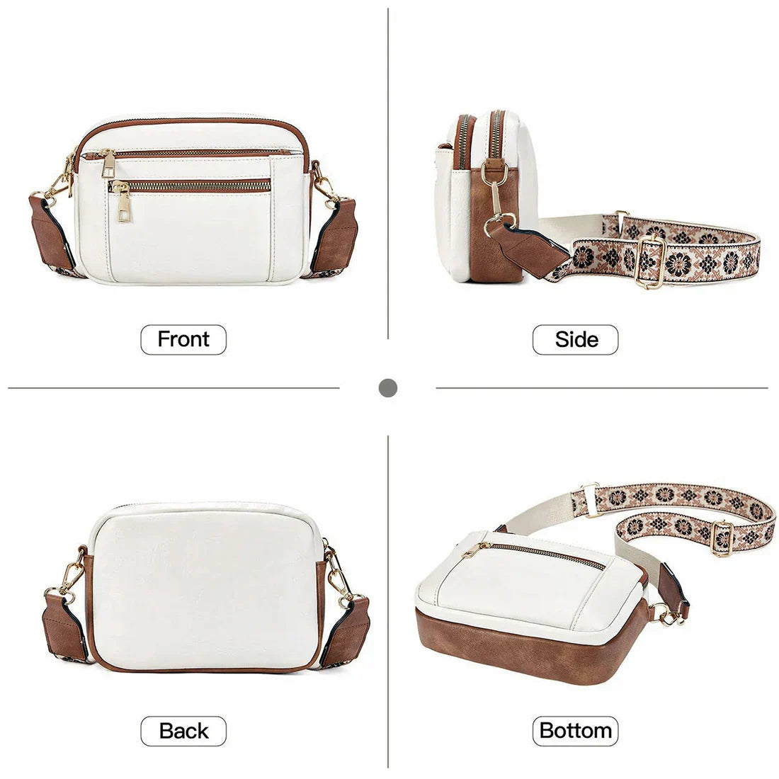 š„Handmade Colorful Straps Crossbody Leather Bags & Purseš